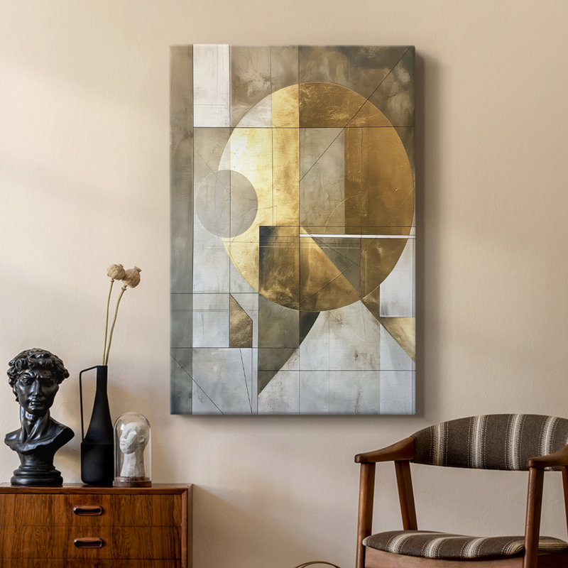 Série ABSTRACT Cxxx - Toile tendue avec châssis de qualité supérieure - Prêt à être accroché, H 60 po x l 40 po