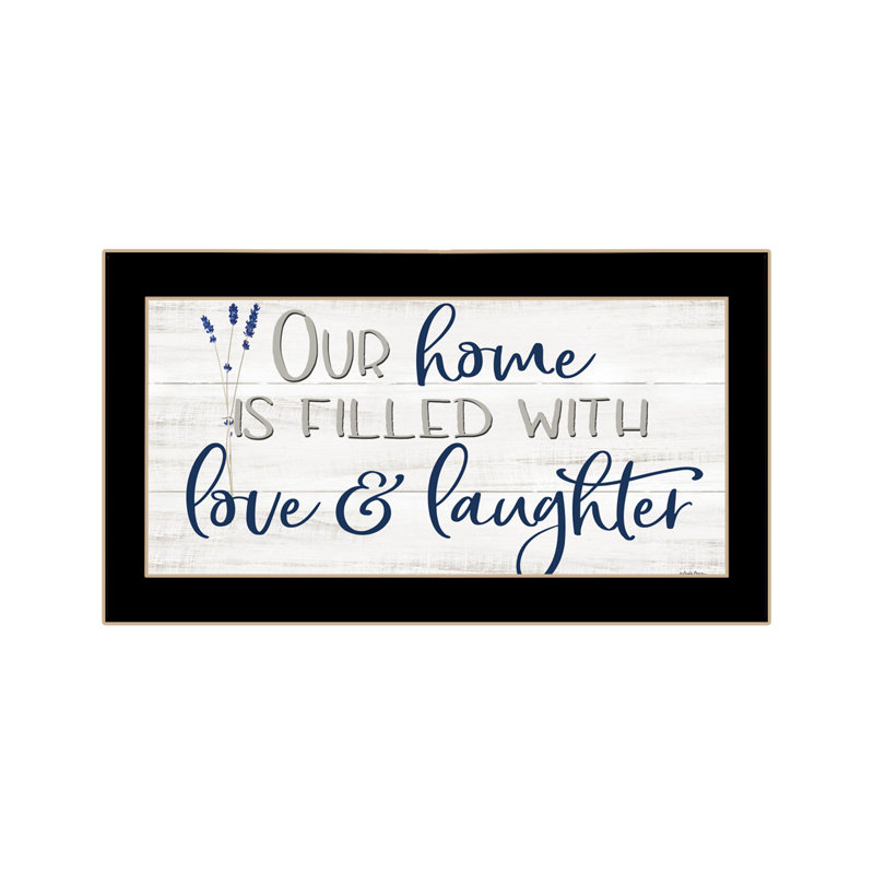 Our Home Black Framed Print Wall Art