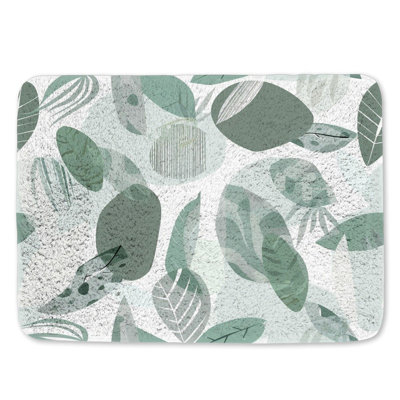 Tapis de bain à feuilles