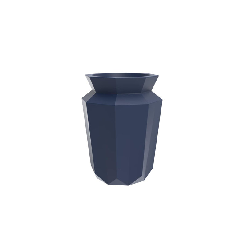 Origami - Hasu Planter, 47.25" H x 33.75" W x 33.75" D, Blue