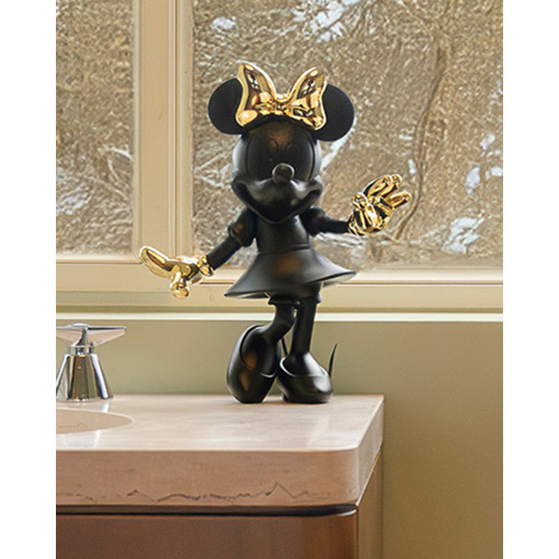 Minnie Mouse WELCOME, Resin, 14" H x 29" W x 23" D, Pink
