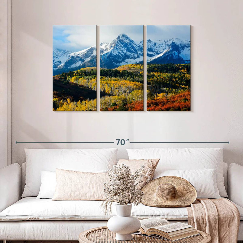 Paysage de montagne à Alvord, H 28 po x l 45 po