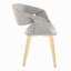 Chaise rembourrée en bois et tissu gris - ensemble de 2-103194654