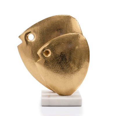 Pesces Gold Fishes Sculpture