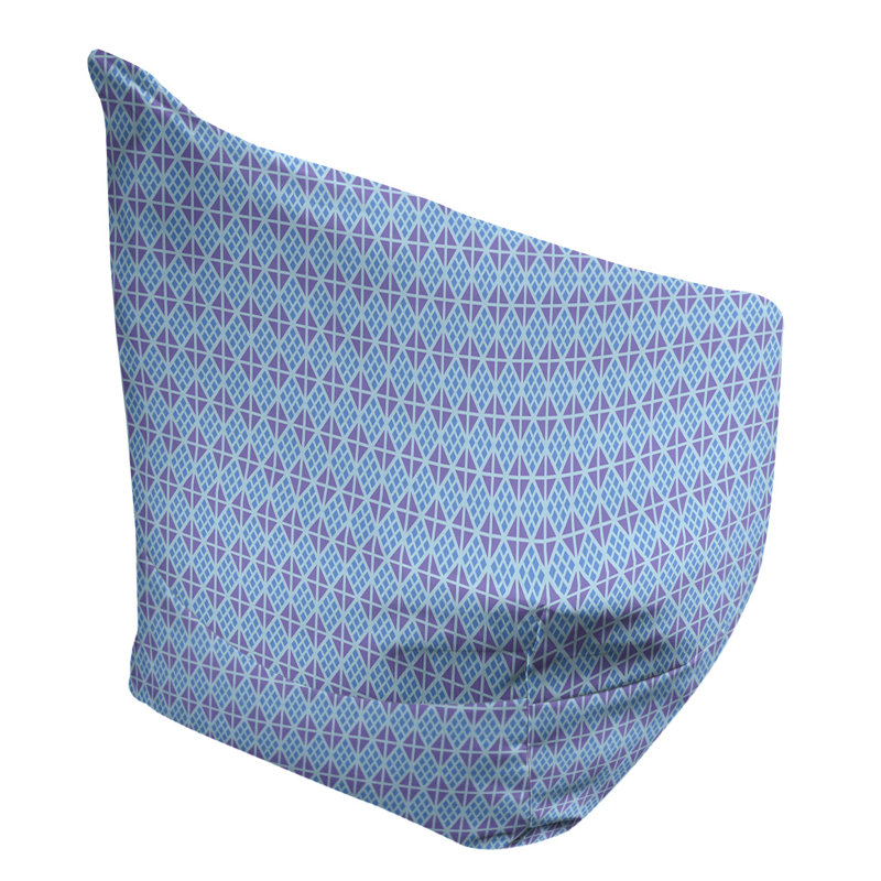 Fauteuil à billes standard & Leffel, H 120 po x L 31 po x P 60 po, Rembourrage poly, Bleu / mauve