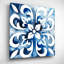 «Cobalt Tile II» par Grace Popp, art mural en verre acrylique-550396416