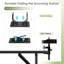 Grande table de toilettage pour chien de 36 po, station pour animal pliable à la maison, table de toilettage pour chien, bureau de séchage pour chat réglable avec accoudoirs, support à outils, porte-jet, plateau à mailles, noir-121782018-121782019