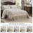 5-Piece Oversized Jacquard Matelasse Floral Damask Bedspread Set Textured Dot Scalled Edge Border-116270515-116270520