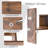 Natural Wood Tone Desktop Bookshelf, Manufactured Wood Desk Organizer for Office & Dorm-1024306709
