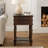 Ervine Solid Wood 2 - Drawer End Table