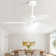 48 Inch Solid Wood Ceiling Fan With Dimmable Light 6 Speed Reversible Dc Motor