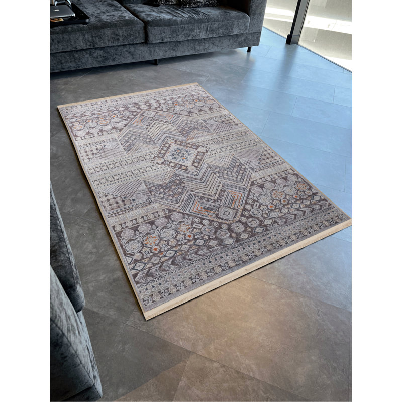 Tapis rectangulaire Xaven, Rectangle 5 pi 2 po x 7 pi 7 po