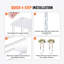 VEVOR 60cm High Acrylic Wedding Flower Stand Floral Display Racks
