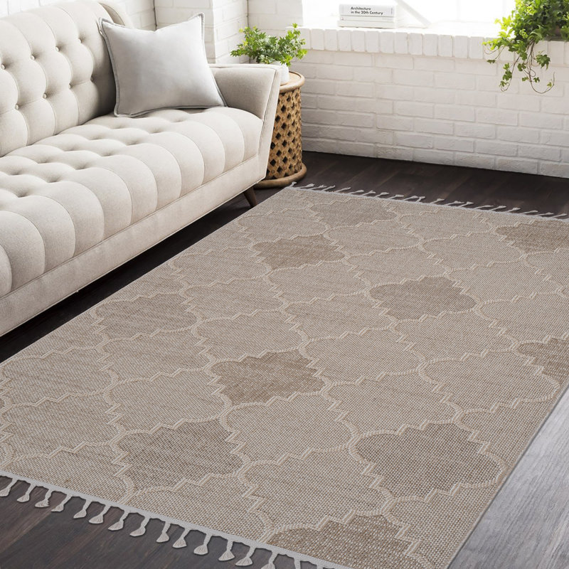 Tapis tissé à la machine Naar Guros, Rectangle 4 pi x 6 pi 2 po