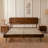 King Scandinavian Solid Wood Platform Bed with Headboard, 800 lbs Capacity, Non-Slip Noise-Free, Quick Assembly, Walnut-105528048-105528051