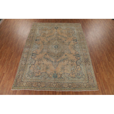 Distressed Wool Traditional Area Rug 10x13