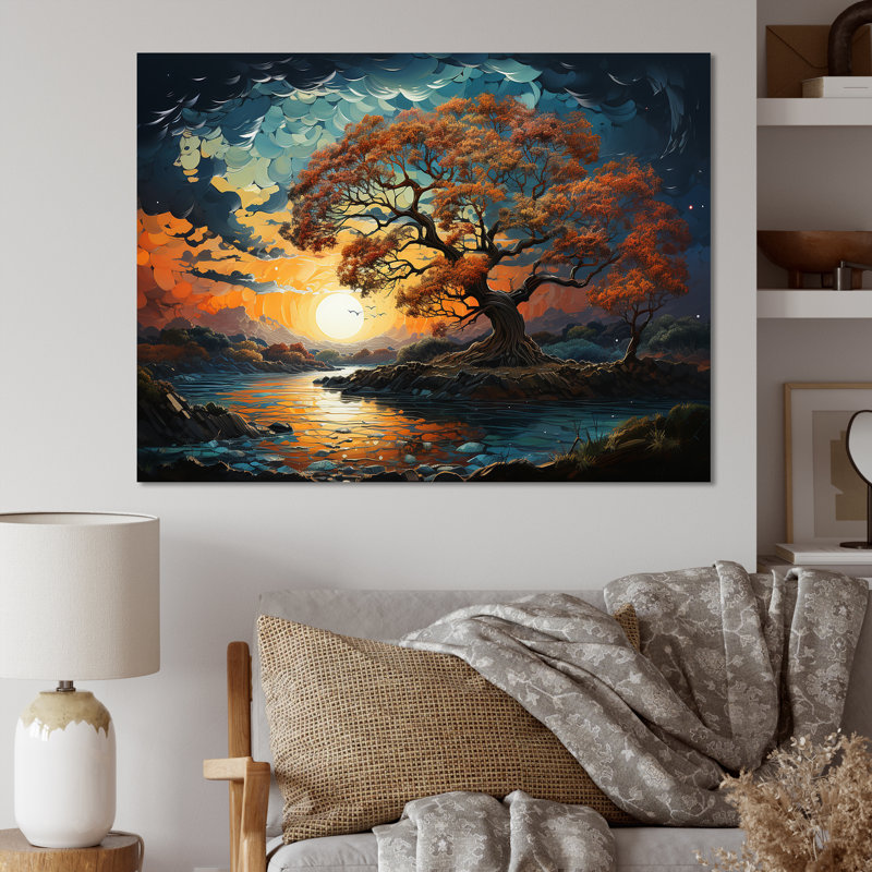 «Sunrise Charm», reproduction d'art sur toile encadrée, Toile tendue, H 34 po x l 44 po x P 1,5 po