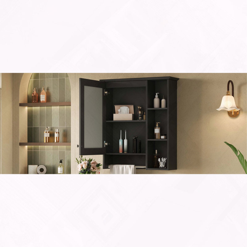 Armoire de salle de bain, Noir