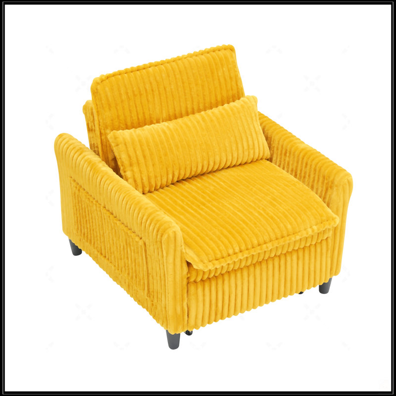Chaise confortable, Jaune