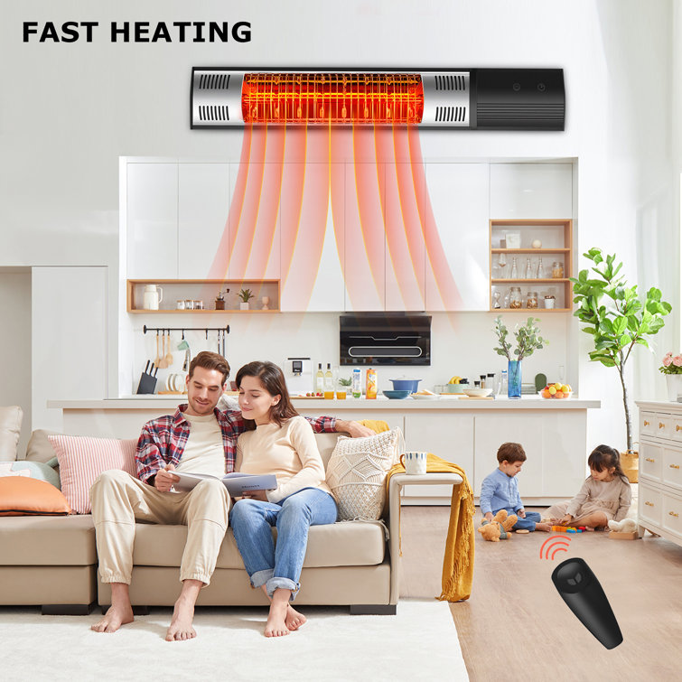 AQQRRA - Chaufferette électrique murale 1500 watts avec 5100 BTU avec ...