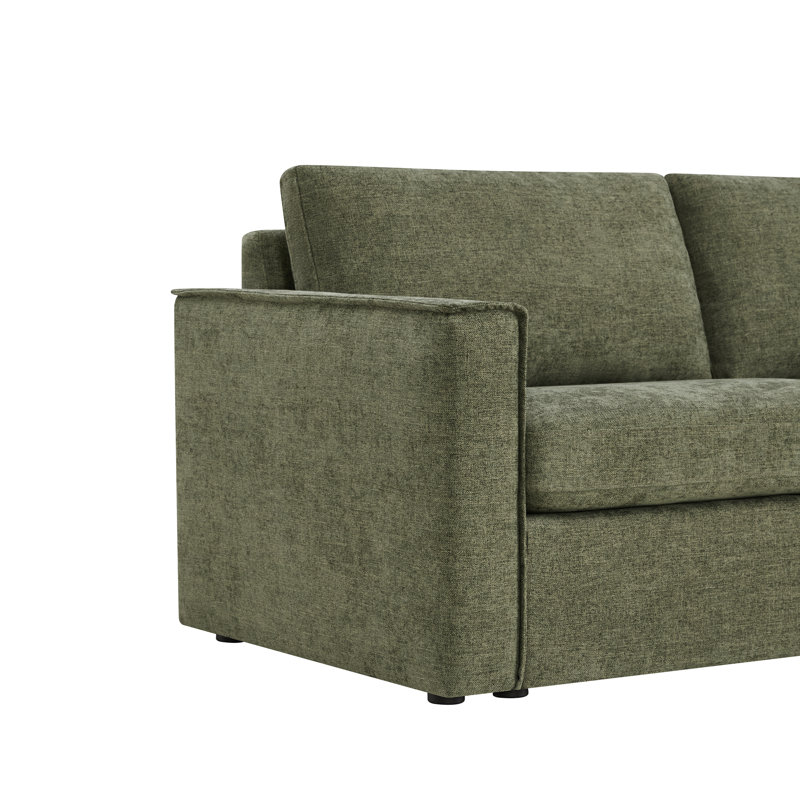  Canapé modulaire rembourré 3 pièces Luxe, Vert