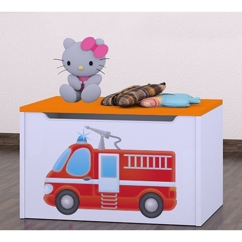 Dunlop Fire Engine Toy Box, Orange
