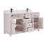 60" Finish Solid Wood Sink Vanity With 1' Artificial Stone Top-536284938-536284928