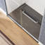 Double porte de douche coulissante de 44 à 48 po de largeur x 72 po de hauteur avec verre trempé transparent de 1/4 po (6 mm)-122721548