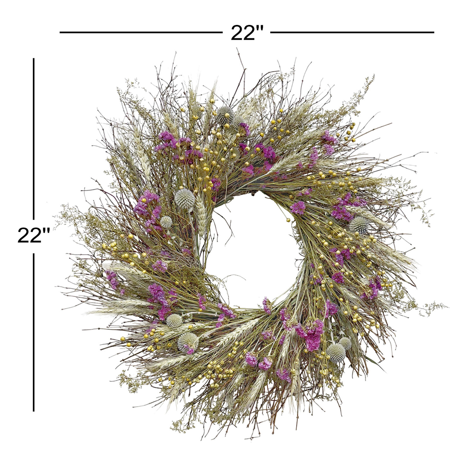 22" Handcrafted Twig Wreath