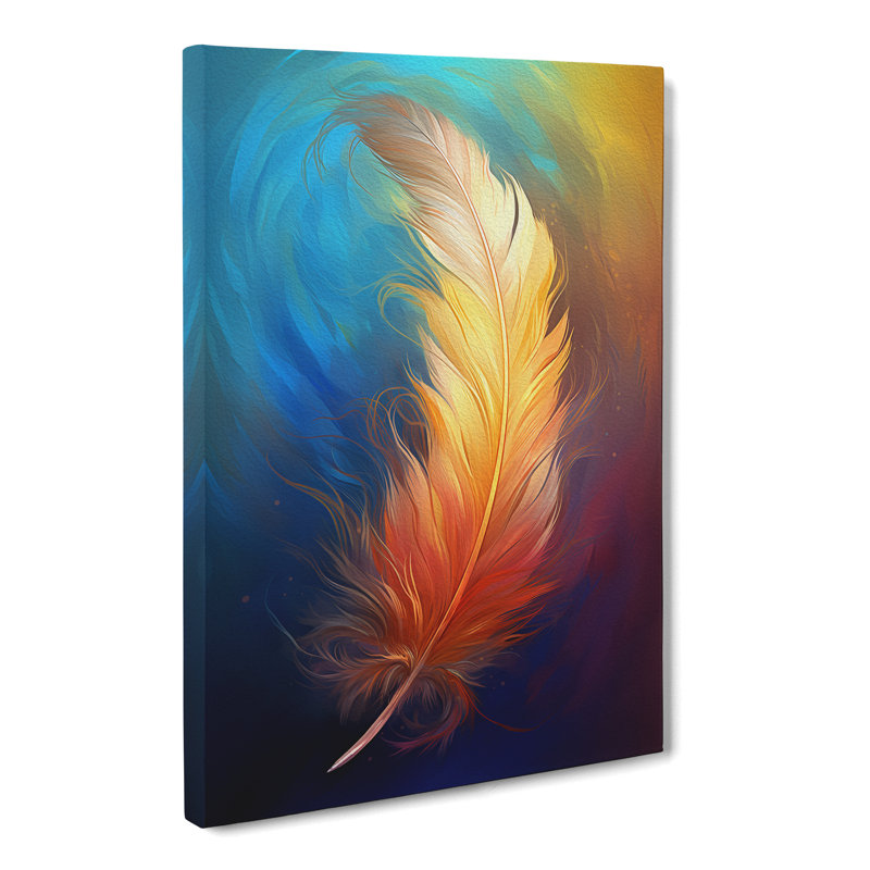 Feather Digital - Wrapped Canvas, 60cm H x 40cm W x 3cm D