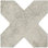 Terralis 6 X 6 In. Matte Soft Beige Porcelain Cross Wall And Floor Tile (6.35 Sq Ft/Case) - 24 Pack
