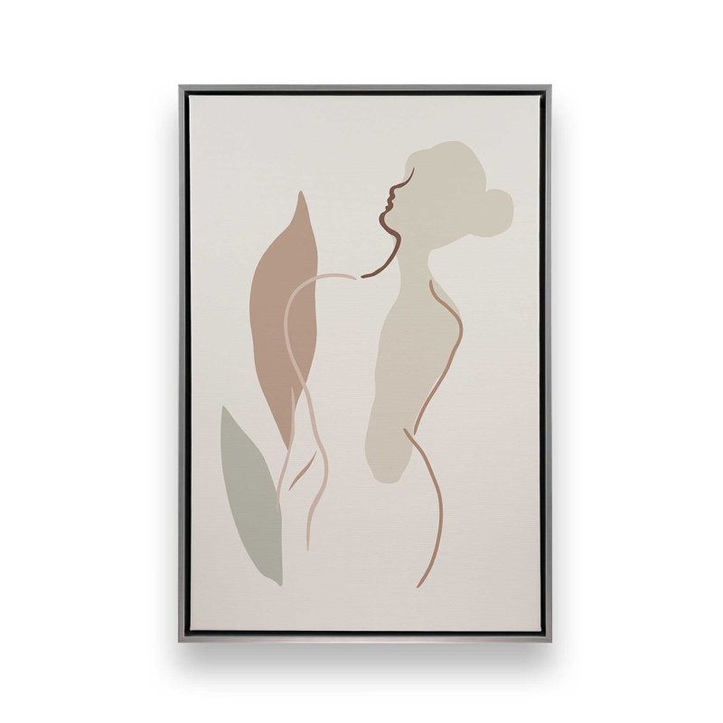 Tranquil Forms, 36.75" H x 24.75" W, Polished Chrome Floater Framed