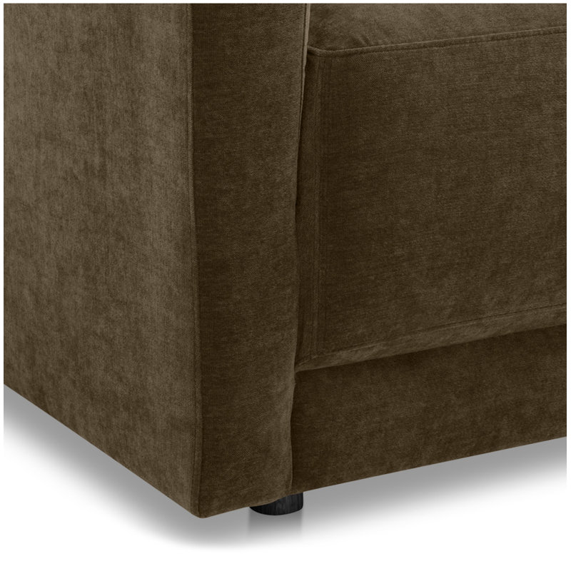 Bryn Upholstered Sectional, Right Hand Facing, Moss Olive Green Performance Chenille