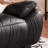 Black Genuine Leather Modular Sofa