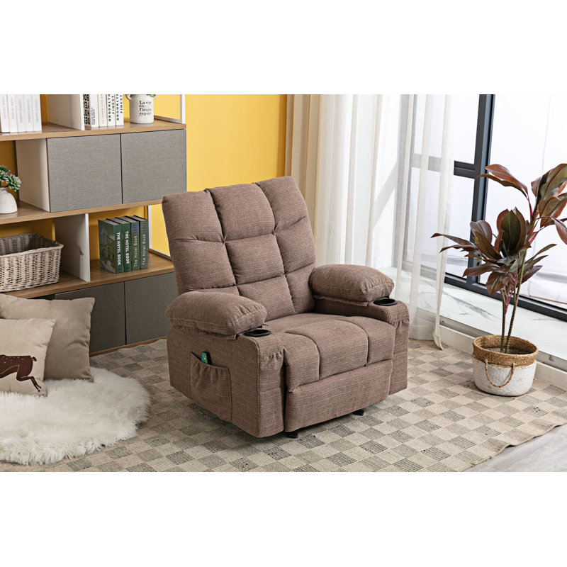 Fauteuil inclinable avec port USB et poche latérale