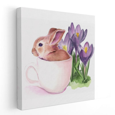 Bunny Crossing I - reproduction d'art sur toile