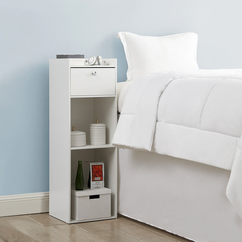 Yak About It Extra Tall Nightstand, White