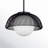 Cyrano 1 - Light Black Dome Pendant