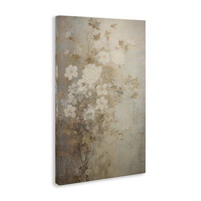 Toile de fleurs rétro discrète, design par LSR Creative Studio