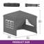2.5 X 2.5m Waterproof Gazebo Folding Gazebo With Side Panels, Height Adjustable, Foldable Pop Up Gazebo-495737493