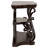 Gretta Merlot 2-Shelf Sofa Console Table