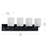 4-Light Brushed Nickel Bath Vanity Light with Etched Glass Shades-692937638