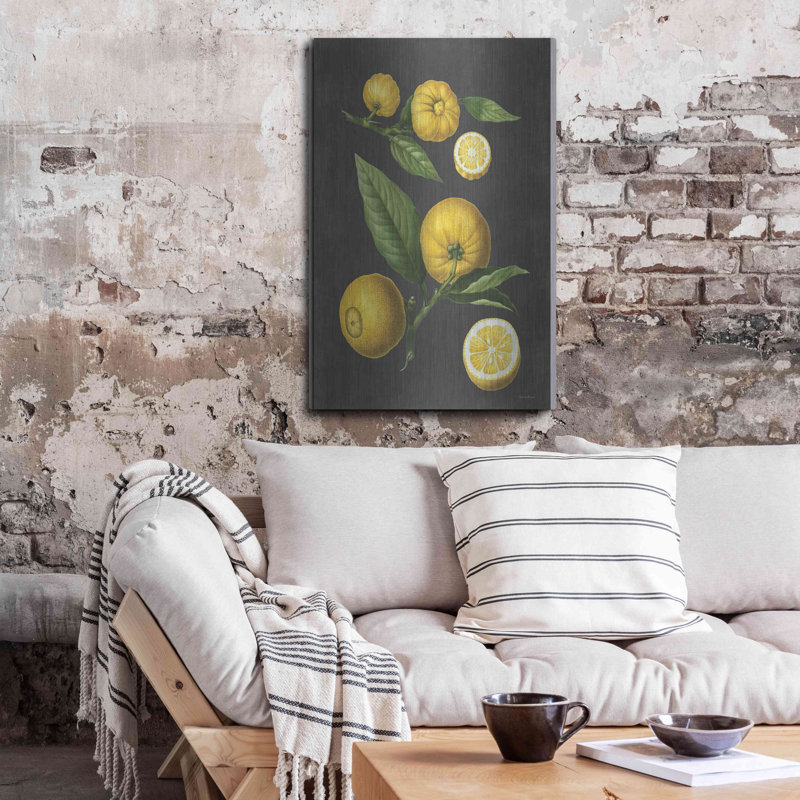 "Citron citron" par Lettré et doublé, H 36 po x l 24 po