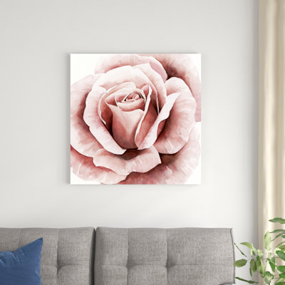 «Pink Rose II», peinture sur toile