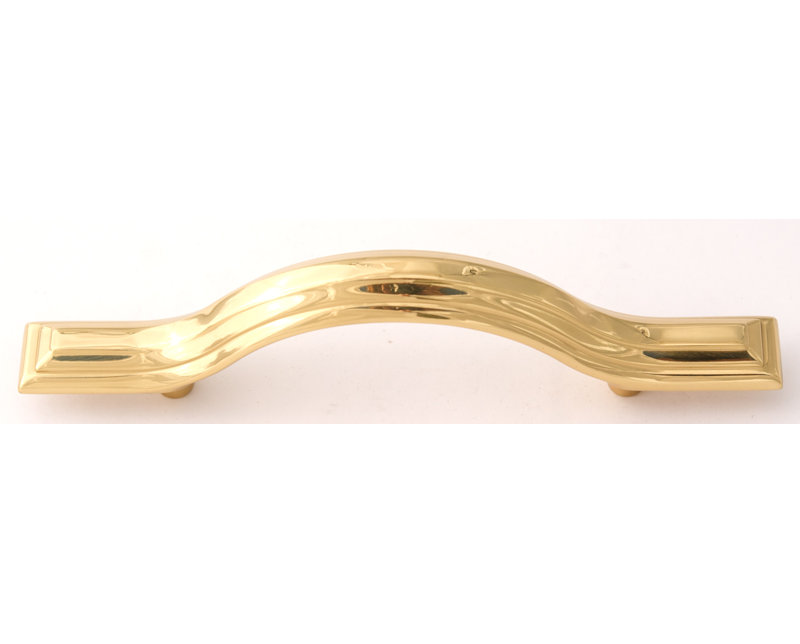 Geometric Arch Pull, Polished Brass