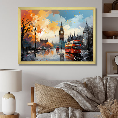 Marel Red Beige City London Popart III - impression