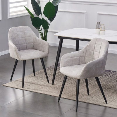 Aliauna 47cm H Upholstered Metal Armchair