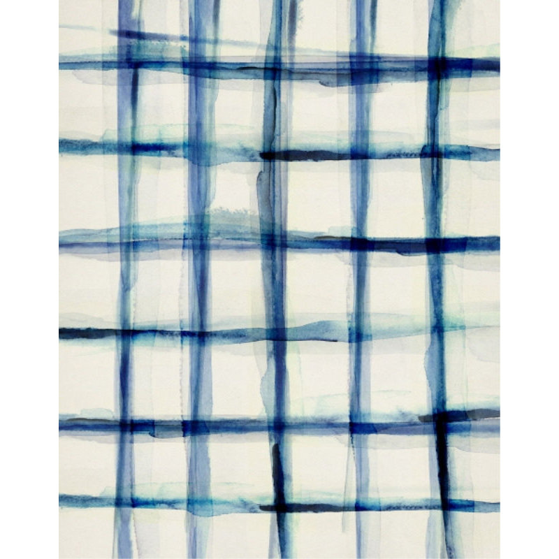 «Washed Pattern II» par Mari Urasawa - Impression sur toile, Couche de verre, H 38 po x l 30 po x P 1,5 po