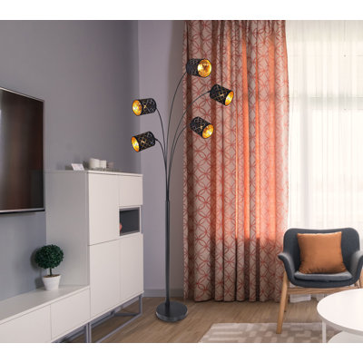 204Cm Floor Lamp In Black