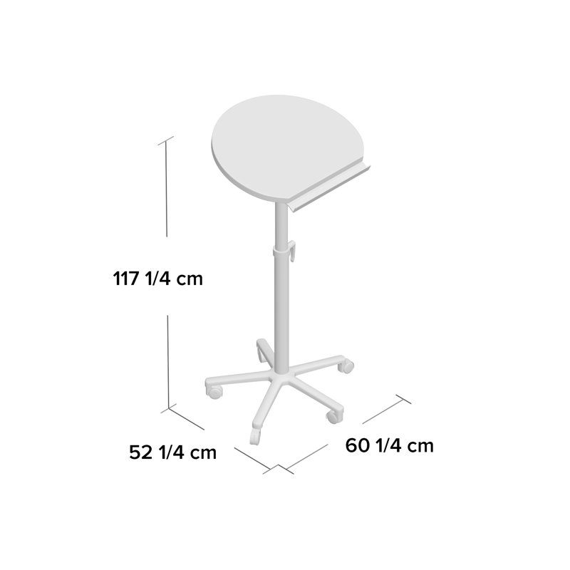 Harpe Adjustable Standing Desk, Beech